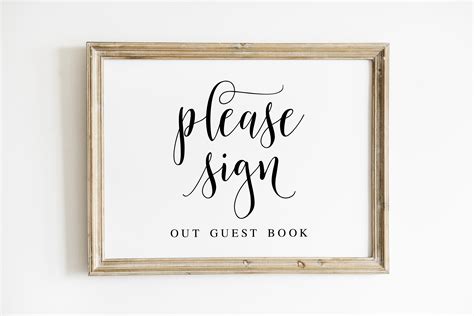 Please Sign Our Guest Book Wedding Signs Wedding Signage Etsy