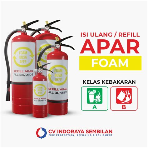 Harga Isi Ulang Refill APAR Foam Busa AFFF Tabung Pemadam APAR INOS