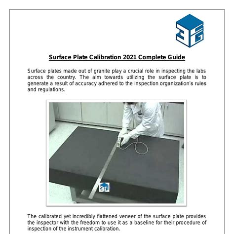 Surface Plate Calibration 2021 Complete Guide.pdf | DocDroid