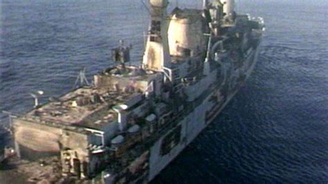 Falklands War: HMS Sheffield lost after missile hit - BBC News