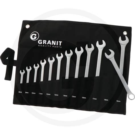 Granit Black Edition Combination Spanner Set Farmstar