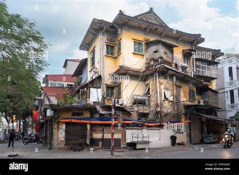 Old Houses In Hanoi Vietnam Stock Photo Alamy