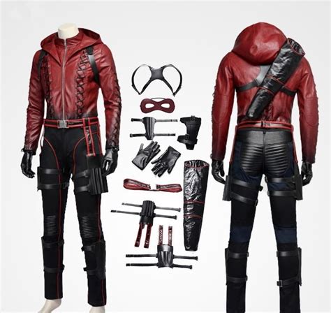 Green Arrow Red Arrow Roy Harper Cosplay Costume Super Hero Outfits ...