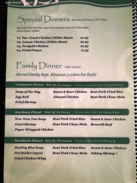 Asian Garden Buffet Menu Fasci Garden