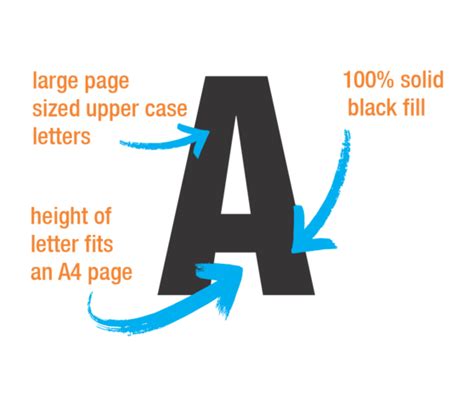 Big Letters | Big Numbers | Downloadable templates in PDF format