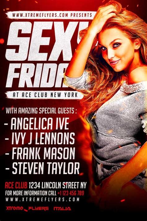 Sexy Fridays Flyer Template Xtremeflyers