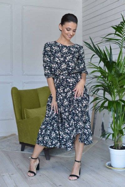 Легкое и воздушное, платье, отрезное по линии талии | Fashion, Casual ...