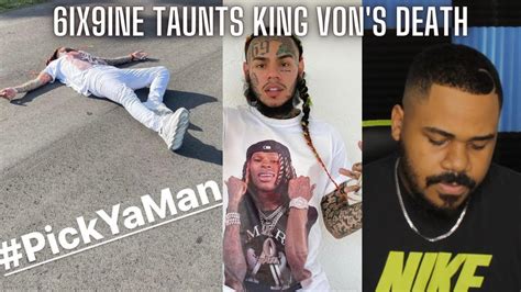 6ix9ine Taunts King Von's Death... - YouTube