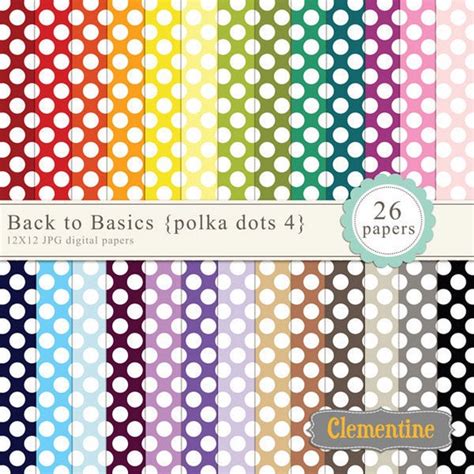 Polka Dot Digital Paper X Digital Scrapbooking Paper Royalty Free