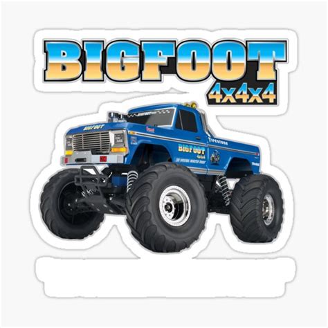 Bigfoot Monster Truck Stickers | Redbubble