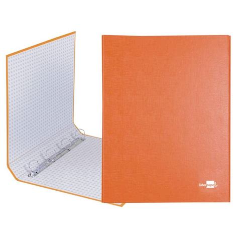 Carpeta Carton Forrado Anillas Liderpapel Paper Coat Lomo Mm