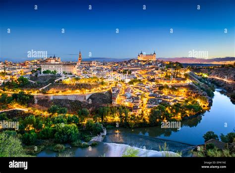 Toledo Spain Old Town Skyline Stock Photo Alamy