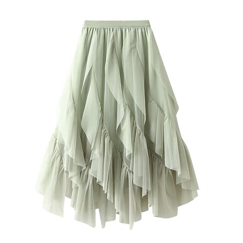 Women's Tulle Skirt Elastic Waist Layered Mesh Formal Princess Prom