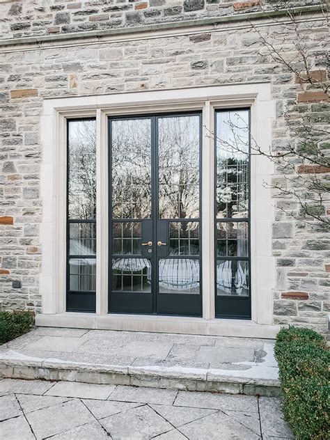 Steel Double Door with Sidelights - Toronto | Fieldstone Windows ...