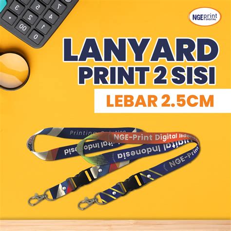 Jual Lanyard ID Card 2 5 Cm BISA SATUAN Name Tag ID Card Tali