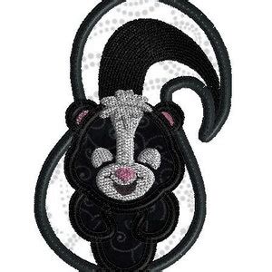 Skunk Embroidery Design Machine Embroidery Design Applique - Etsy