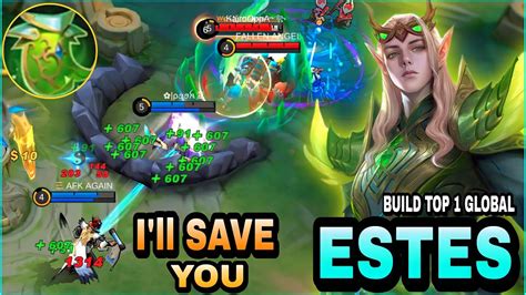 Immortal Estes Unlimited Heal Build Top Global Estes Mlbb