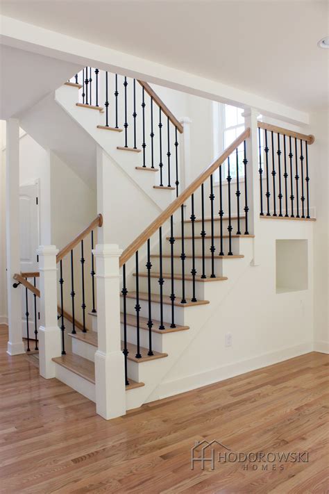 Natural Oak Hardwood Floor With Matching Natural Oak Treads Paired