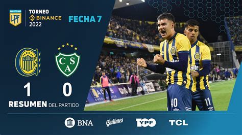 TorneoBinance Fecha 7 Resumen De Rosario Central Sarmiento YouTube