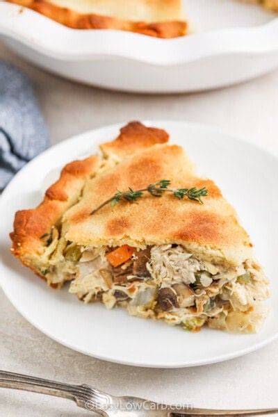 Low Carb Chicken Pot Pie (Homemade Crust!) - Easy Low Carb