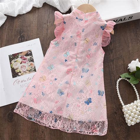 Kaufe Bärenführer Baby Mädchen Qipao Kleid Kinder Chinesischer Stil