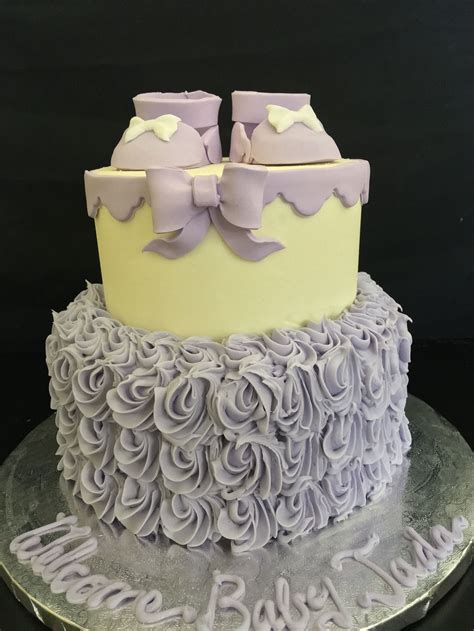 Rosette Baby Shower Cake Shower Cakes Baby Shower Cakes Cake