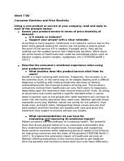 Week 7 DQ Docx Week 7 DQ Consumer Emotions And Price Elasticity Using