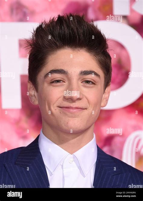 Asher Angel At The Isn T It Romantic World Premiere Held At The Theatre At Ace Hotel Stock