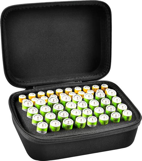 Comecase Hard Battery Organizer Storage Box Carrying Case