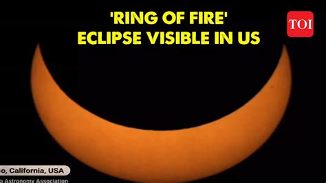 Solar Eclipse 2023 Rare Ring Of Fire Eclipse Visible Across Us Skies Grow Darker