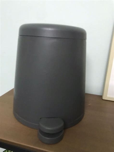 Snapp Dark Grey 5l IKEA Pedal Bin Furniture Home Living Cleaning