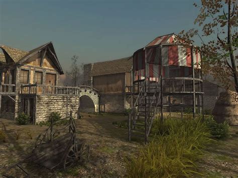 3d Model Medieval Village 3 Vr Ar Low Poly Cgtrader