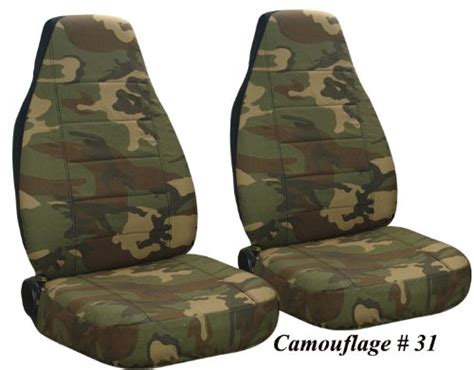 Buy Designcovers Army CAMO (CAMO 31) Front Set SEAT Covers 97-02 Jeep ...