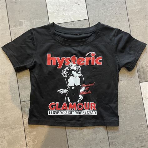 Hysteric tee cropped - Depop