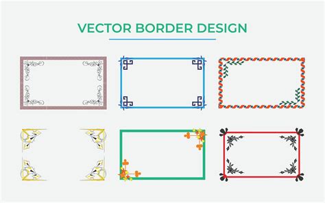 Vector Border Set 14587320 Vector Art At Vecteezy