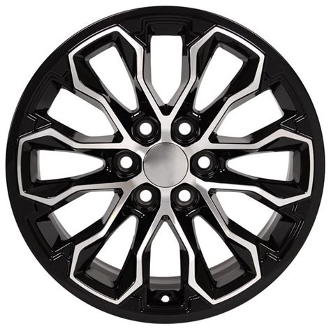 17-inch Black Machined Rims fit Chevrolet Colorado ZR2 - CV54 17x8 ...