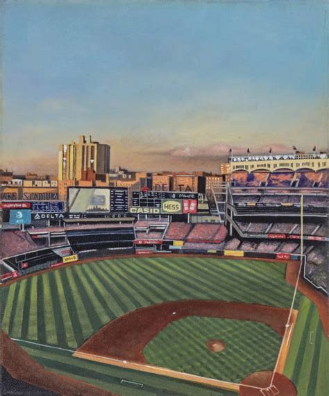 Yankee Stadium - New York, July 3, 2017 Painting by David Holden | Saatchi Art