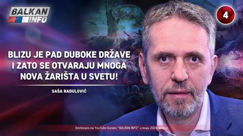 Intervju Sa A Radulovi Blizu Je Pad Duboke Dr Ave Bi E Otvorena