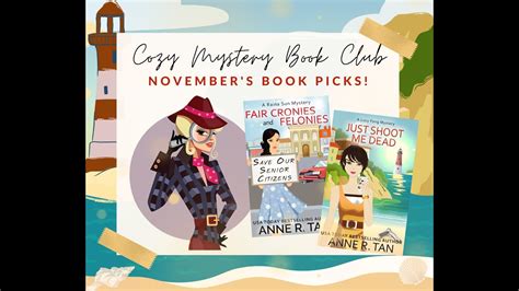 Cozy Mystery Book Club November 2022 Interview With Anne R Tan Youtube