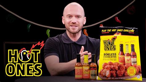 Sean Evans Reveals Hot Ones Boneless Chicken Bites Hot Ones Youtube