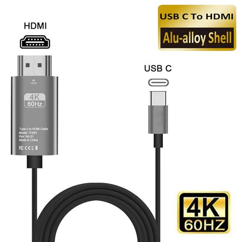 Samsung Huawei 2020 Best Usb C 3 1 To Hdmi 4k อะแดปเตอร์สายเคเบิ้ล Type C To Hdmi สําหรับ