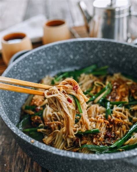 Spicy Enoki Mushrooms With Garlic The Woks Of Life