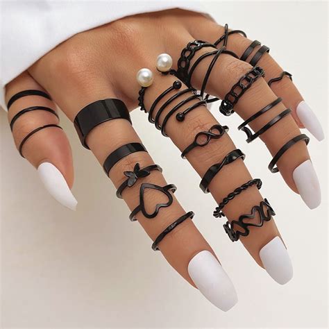 Pcs Knuckle Rings Set For Women Girls Stackable Rings Boho Joint