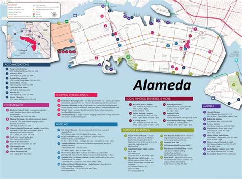 Alameda Tourist Map - Ontheworldmap.com