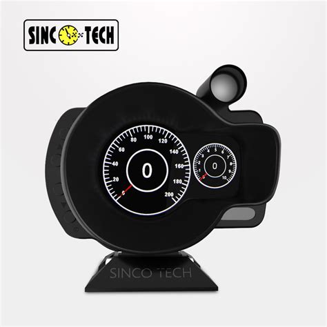 Black Obd Sinco Tech Digital Dash Intake Air Temperature Digital