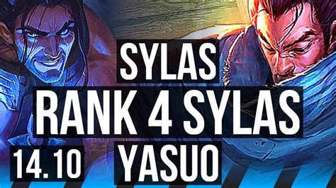 SYLAS Vs YASUO MID Rank 4 Sylas 64k DMG Legendary 22 4 10 TR