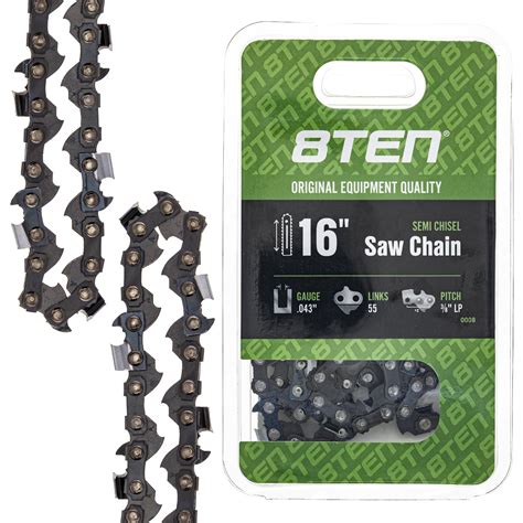 8ten 16 Inch Chainsaw Chain For Stihl Ms170 Ms180 Pm400 3 8 Pitch Lp Saw