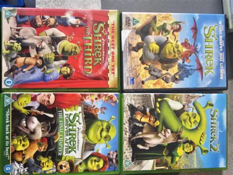 SHREK DREAMWORKS DVD Bundle 4 Movies 5 99 PicClick UK