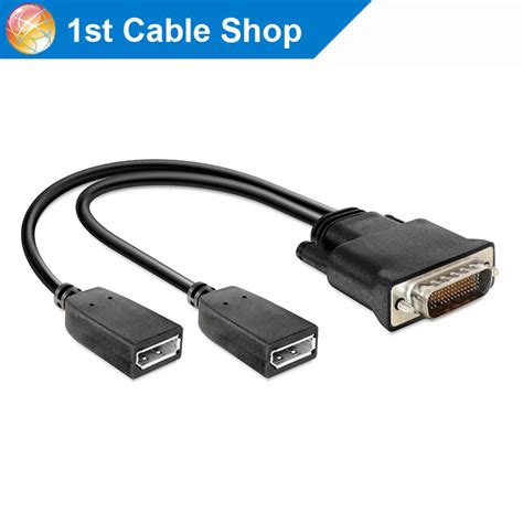 DMS59 DMS 59 to Displayport splitter cable DMS59 to dual display port Y splitter cable on ...