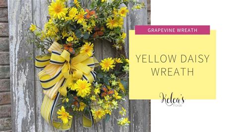 Yellow Daisy Wreath - Kelea's Florals